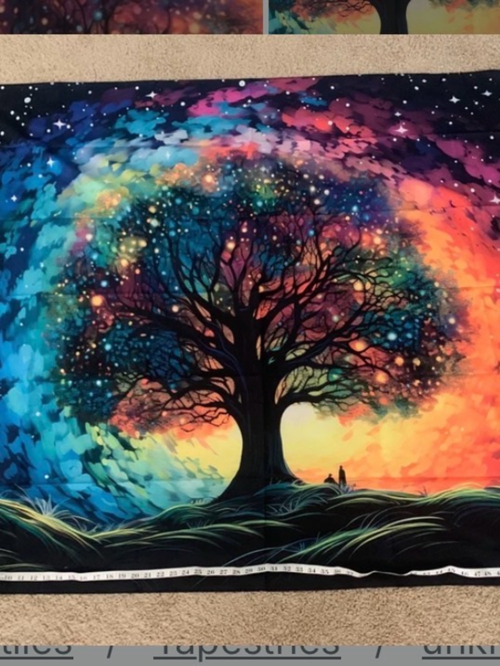 Vibrant Rainbow Tree Wall Tapestry - Multicolor brand new